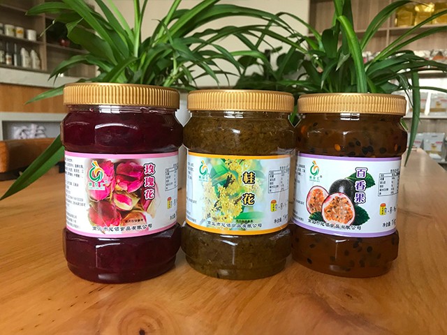 玫瑰花花茶、桂花花茶、百香果花茶
