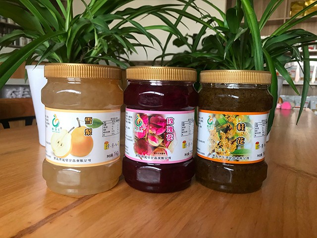 雪梨花茶、玫瑰花花茶、桂花花茶