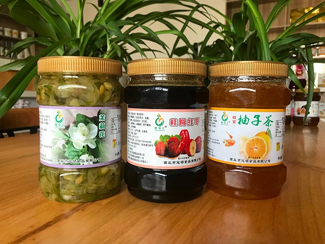 茉莉花花茶、桂圓紅棗花茶、柚子花茶